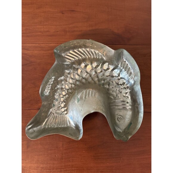 Vintage Metal Fish Candy Mold Wall Decor Primitive Kitchen Folk Art - Picture 4 of 6